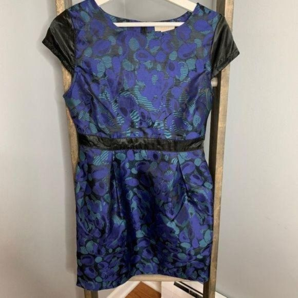 Tulle Black Blue Sheath‎ Dress